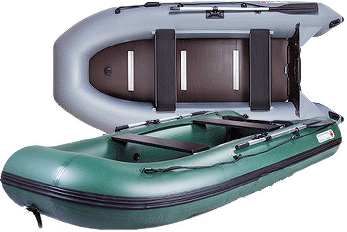 Лодка надувная YUKONA 310TSE (F) (с килем) -с фанерным полом ( серый )